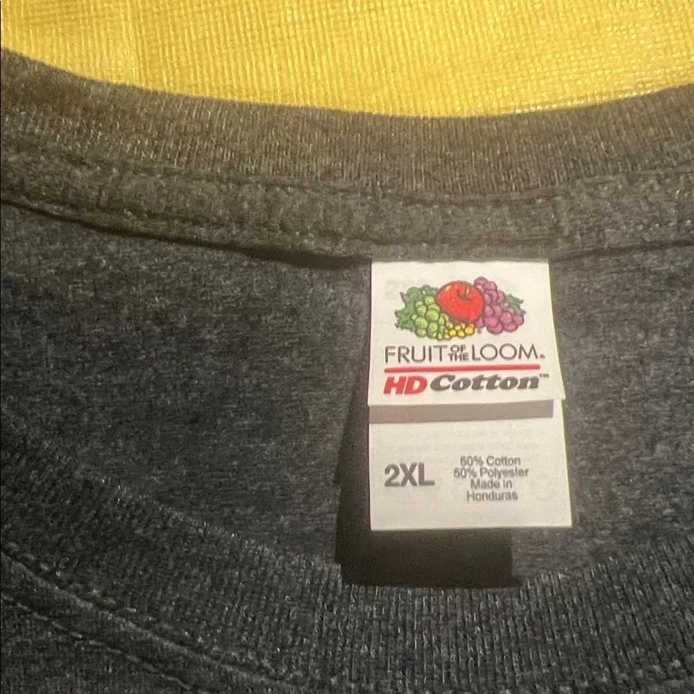 Fruit of the Loom Wasted Youth Graphic Tee - Black and Yellow - Picture 2 of 2